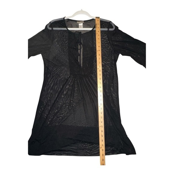 Tommy Bahama Black Sheer Swimsuit Coverup, Small - Picture 5 of 8